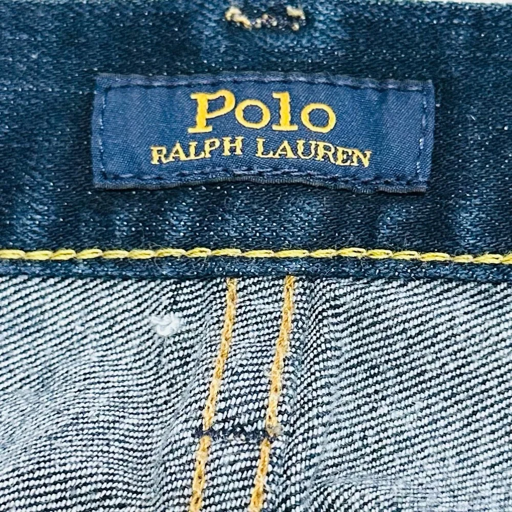 Polo‎ Ralph Lauren Hampton Relaxed Straight Jeans Mens 42x36 Blue dark wash
